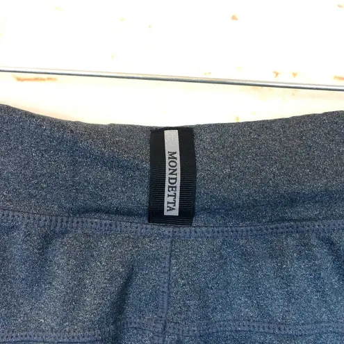 Mondetta Active Bermuda Shorts Womens S Blue Elastic Waist Sporty FLAWS