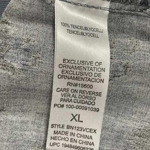 Democracy NWT Midnight Blue Leopard Print Cargo Jogger Pants Women's Size XL