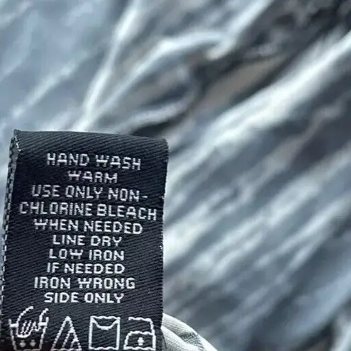 MSK Women’s Gold/Black Sparkle Neck Slinky Western Stretch Top Blouse Size 2XL Black