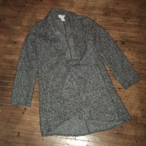 Soft Surroundings XS wool blend tie front