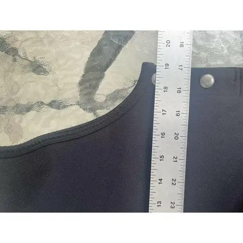 Woolrich Black Sleeveless Jumper Dress Womens Long Modest Size Medium Embroidery