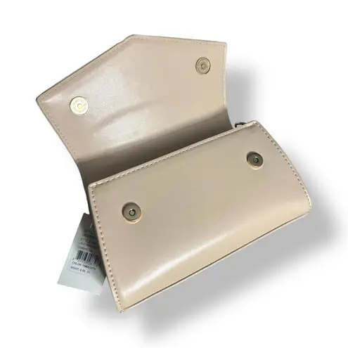 Christian LaCroix New CXL by Laine Panna Cotta Beige Matte Patent Crossbody Bag