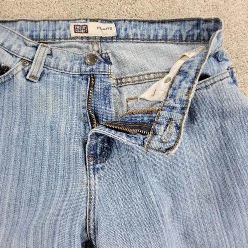 Faded Glory Womens Jeans 4 Blue Light Wash Wide Leg Cotton High Rise Denim Y2K