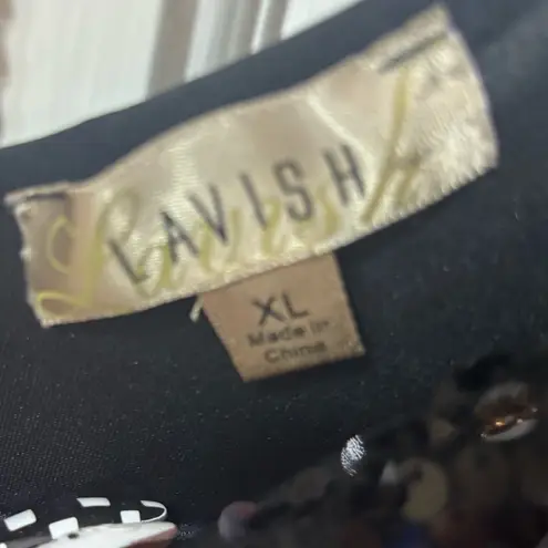 Lavish Black Sequin Blouse