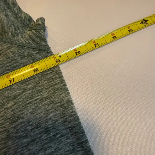 Ideology Activewear Top Women's L Green Heather V Neck Short Sleeve Workout #