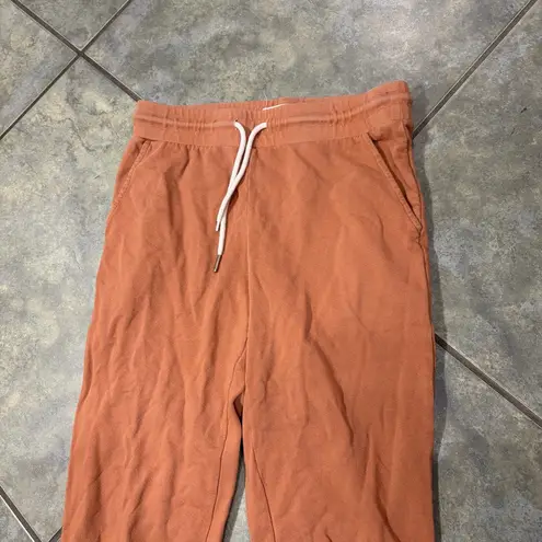 Mate the Label COTTON THERMAL JOGGERS / SWEATPANTS - CAMEL- SMALL CASUAL OUTDOOR