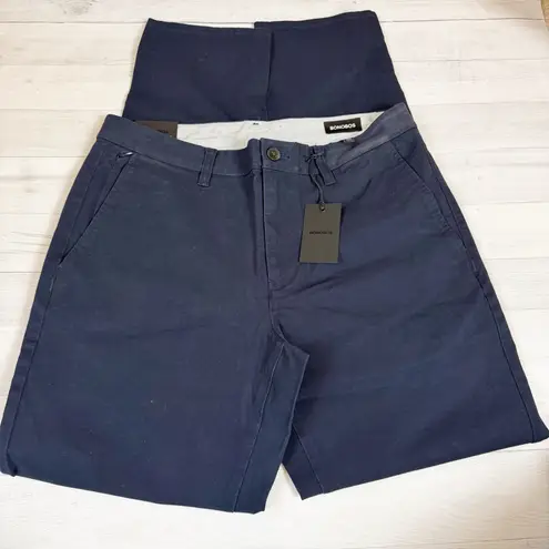 Bonobos Chino 2.0 Pants Size 32x32 Deep Navy Stretch Straight Leg NWT Blue