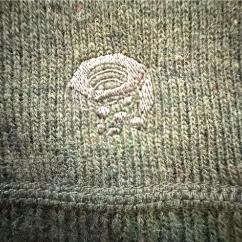 Mountain Hardwear Mountain Hardware Green Wool Blend Knit Full Zip Adventure Sweater Jacket Small