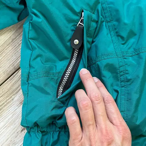 Obermeyer Women's Vintage Hooded Ski Jacket Teal Size 14