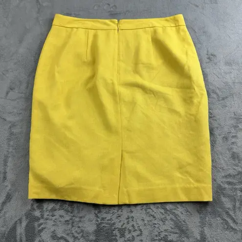 CAbi  Womens Skirt Size 8 Yellow Pencil Mini Boho Chic Career Mature Lagenlook