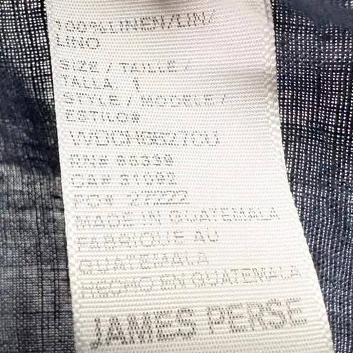 James Perse Standard Womens Linen Dress Sleeveless Button Front Blue Size Small
