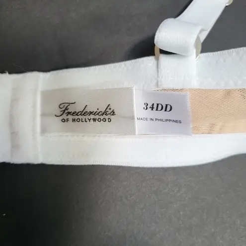 Frederick's of Hollywood New Women’s Polka Dot Lacey Sexy Underwired Bra Sz 34DD