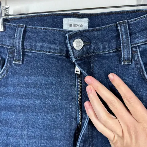 Hudson Heidi High Rise btw Jeans Women 32 Blue Dark Wash Flare Western Plus Size