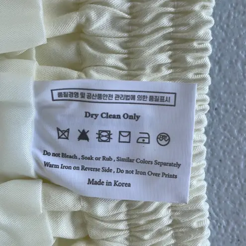 Renouveau Boho Midi Skirt Elastic Waist Side Pockets Sie XS/S Cream Beachy