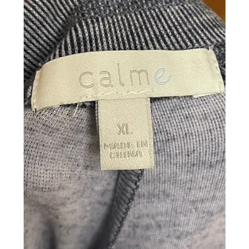 Johnny Was Calme Cozy Lounge Jogger Pants Size XL Blue Stripe Comfort Ankle NWT
