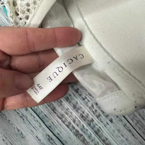 Cacique 44F Floral Lace Racerback Front Close T-Shirt Bra Lane Bryant