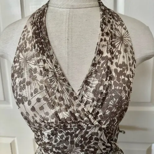 BCBG Maxazria brown halter dress Size 2