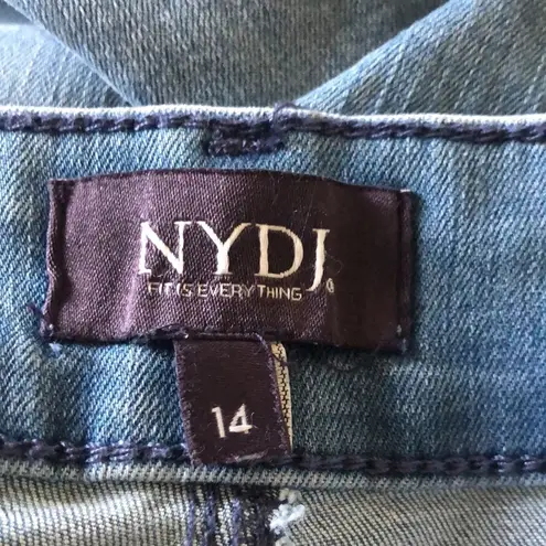 NYDJ Marilyn Straight Crop Jeans In 14 Cool Embrace Denim Stretch