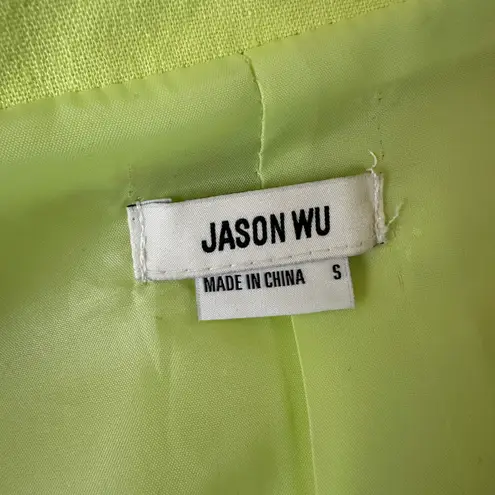 Jason Wu Soft Linen Open Front Blazer Size Small