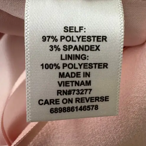 Elle Pink Sleeveless Bow Wide Leg Jumpsuit Size S