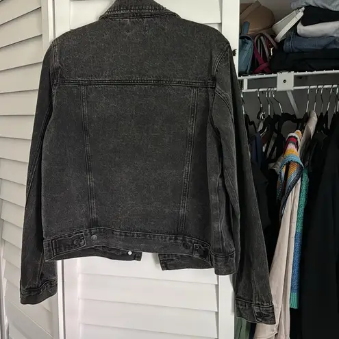 Forever 21 Black washed denim jacket. Size medium only worn a couple times.