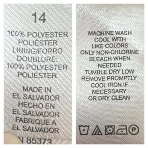 Villager Classic Pencil Skirt Pockets A-line Lined Navy Blue Women’s Size 14