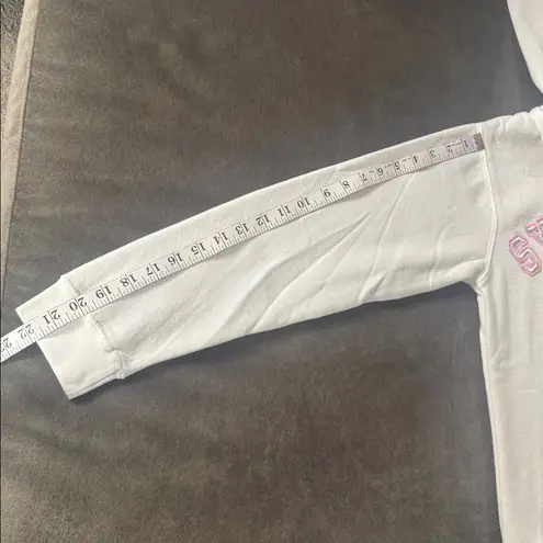 J. America Women’s White Embroidered SYRACUSE College Drawstring Hoodie Size S NEW