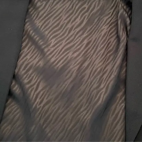 2 PC Adrienne Landau Onyx Women's Crop Blazer AND Onyx Pencil Slacks NWT Blue