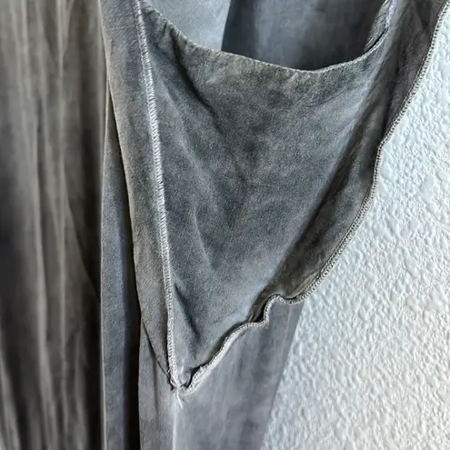 Soft Surroundings Charcoal Gray Camilla Wide Leg Jumpsuit Style 3AF67 Medium P