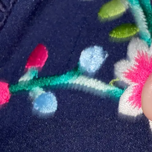 NWT ASOS MATERNITY DRESS WO SIZE 6. NAVY PLEATED DRESS EMBROIDERED FLORAL DESIGN Blue