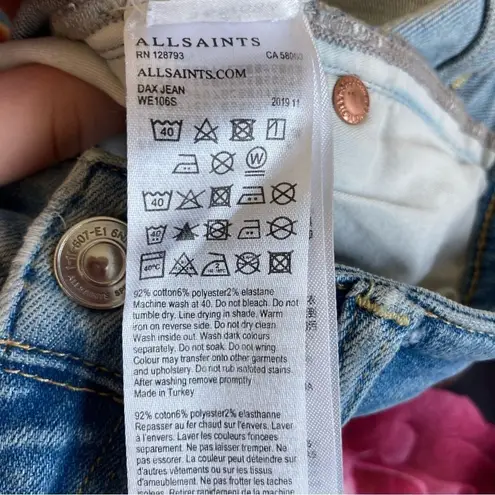 ALL SAINTS Dax High-rise Super-Skinny Cotton Jeans Size 27