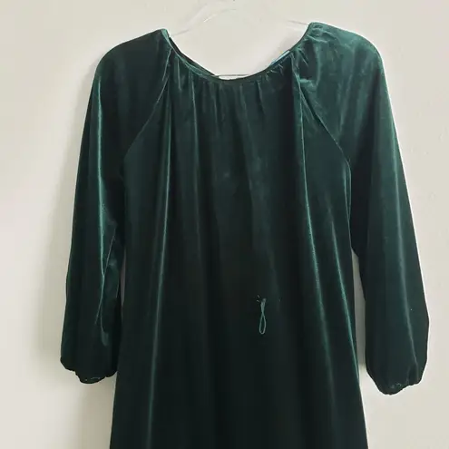 Draper James RSVP Long Sleeve Bow Velvet Dress