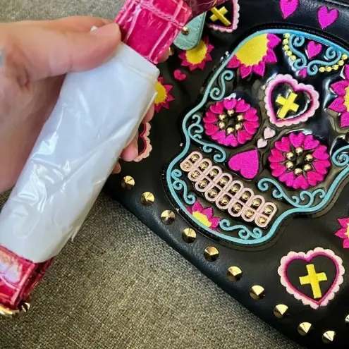 COCOS Rico skull crossbody purse‎ Black