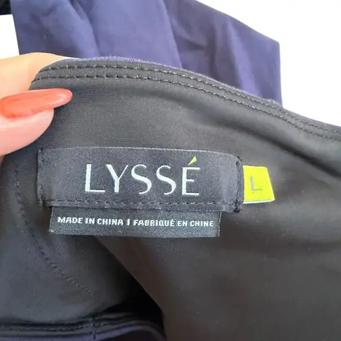 Lysse Navy Blue Stretch Ankle Ponte Pants Size Large