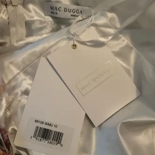 Mac Duggal 68108 Multicolor Asymmetrical Ruffled Halter Floral Gown