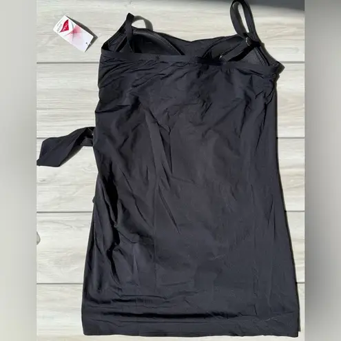 Lands’ End Sweetheart Swim Dress One Piece Swimsuit Black 14 NWT IN PACKAGE