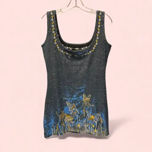 Source Unknown Cute sparkly glitter celestial fairy sun blue moon mushroom mini bodycon dress thumbnail 2