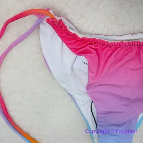 NEW Monica Hansen Beachwear MHB miami vice string bikini bottom, size s Pink