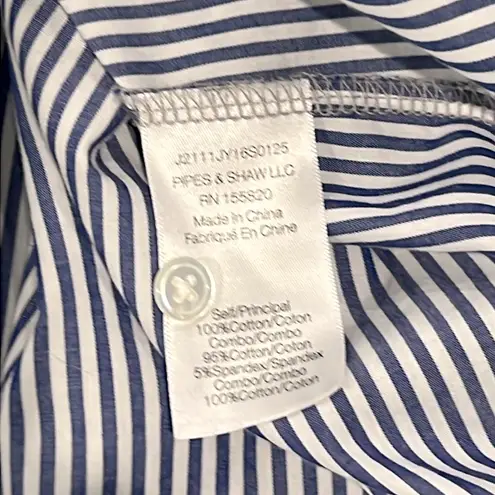 Veronica Beard Hockley Drawstring Sweatshirt Hoodie Mixed Media Striped Medium