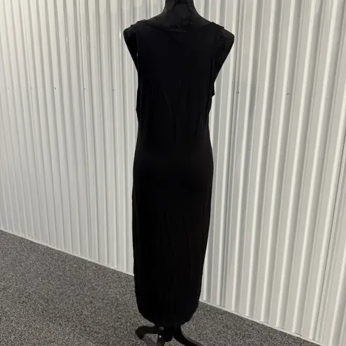 Olive & Oak Women’s Black Sleeveless Midi Dress Size Large