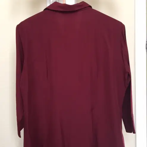 Dress Barn NEW Burgundy Red  Blouse , S