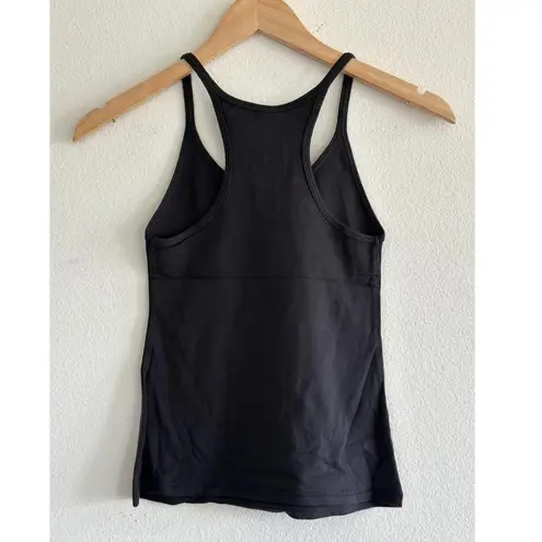 SKIMS Cotton Jersey Racerback Tank in Soot, Size XXS