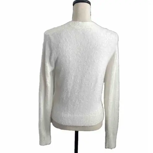 Banana Republic  Luxuriously Soft White Faux Wrap Front V-Neck Sweater size XS