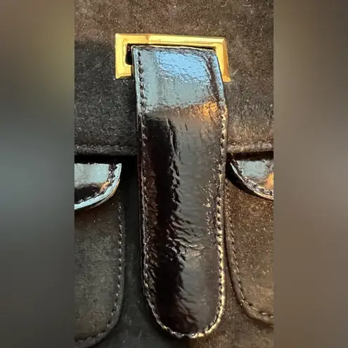 VINTAGE: Block | women’s classic suede handbag Gold