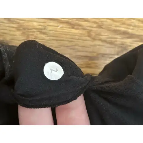 Lululemon Women Pure Focus Convertible Bra Tank Top Black Grey Size 2 W1765S