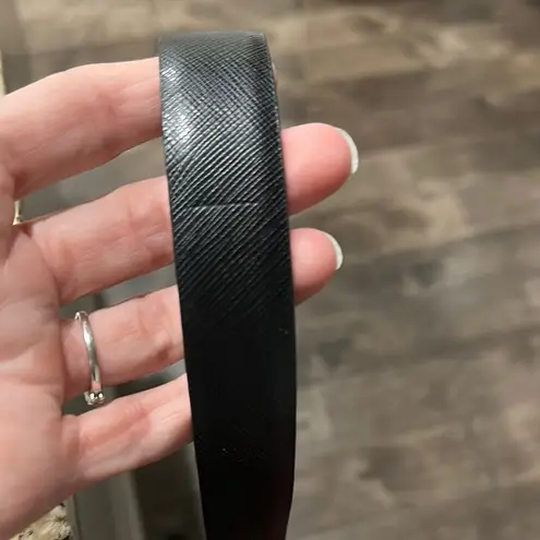 Salvatore Ferragamo Black and Gold leather Belt