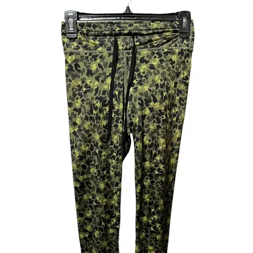 THE UPSIDE Lili Midi printed stretch Leggings Green Size 6