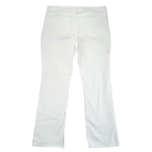 NYDJ Marilyn Straight White Denim Jeans Women's 16P Petite Lift Tuck Technology