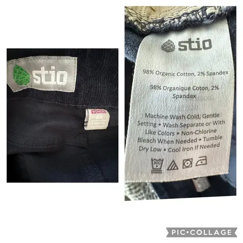Stio Women's Rivet Cord Navy Blue Organic Cotton 5 Pocket Corduroy Pants Size 4
