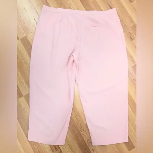 Eloquii Blush Pink Ankle Length Trouser Pant Lightweight Pastel Career Size 28